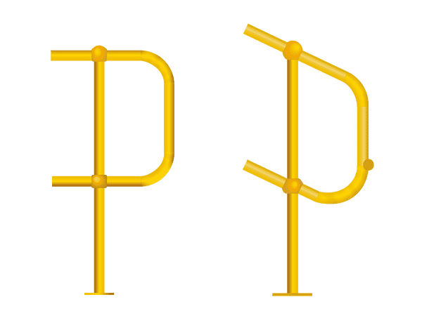 Several different types of standard & non-standard bends.