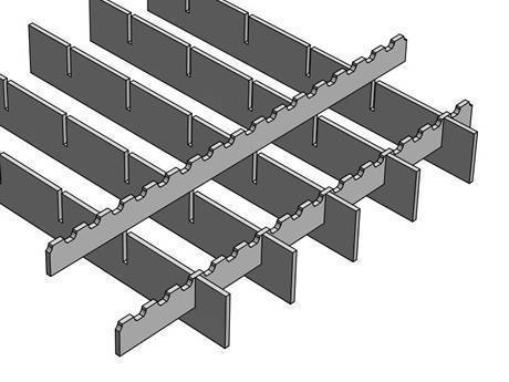 A press locked steel grating with PR/S3 surface is in the picture.