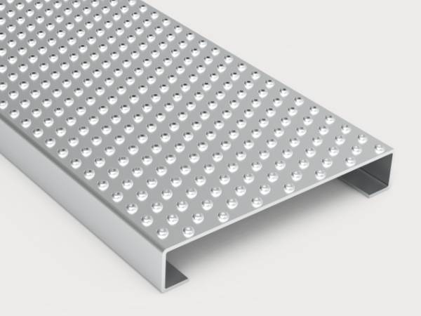 A piece of traction-grip safety grating is displayed.